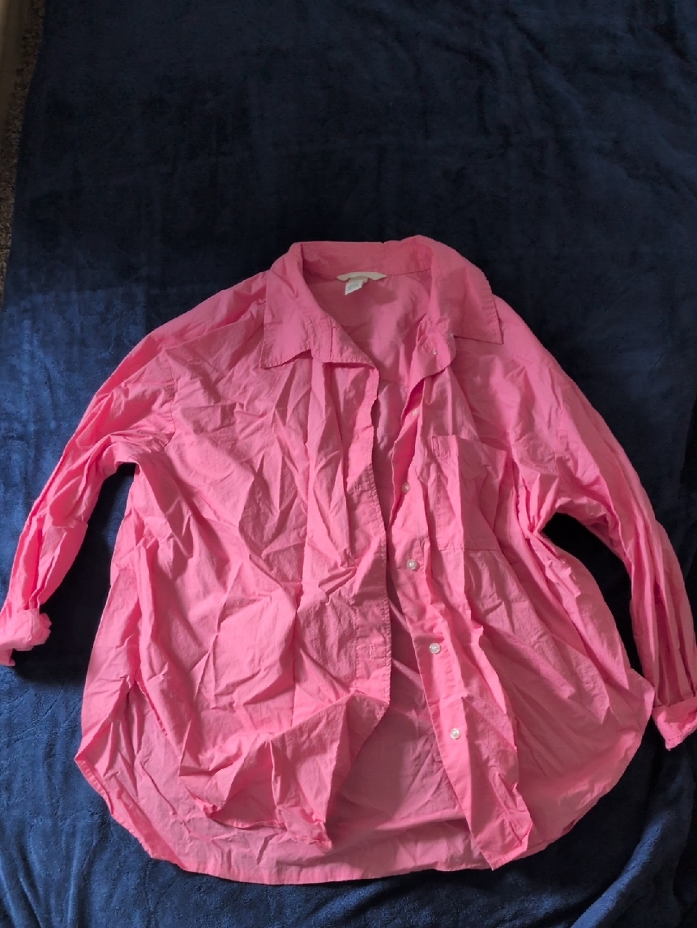 H&M Pink Collared Button-Up Shirt